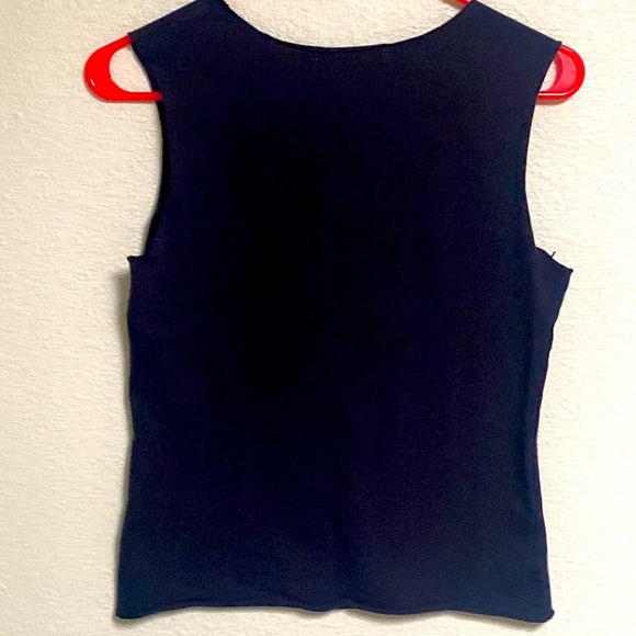Basic USA Black Revealing Tank Top Size L - Picture 2 of 6